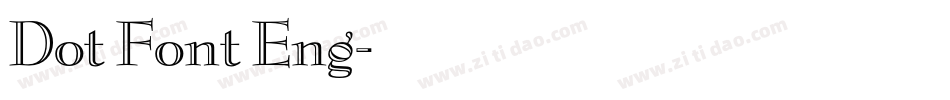 Dot Font Eng字体转换